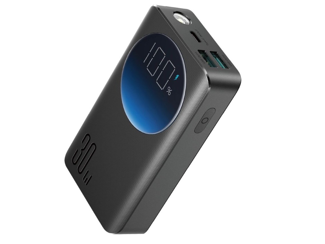 Bateria externa Joyroom 10000mAh 30W preta (JR-PBF01)