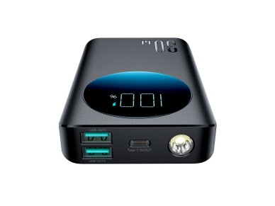 Batería externa Joyroom de 10000 mAh y 30 W, color negro (JR-PBF01) Batería externa Joyroom de 10000 mAh y 30 W, color negro (JR-PBF01)