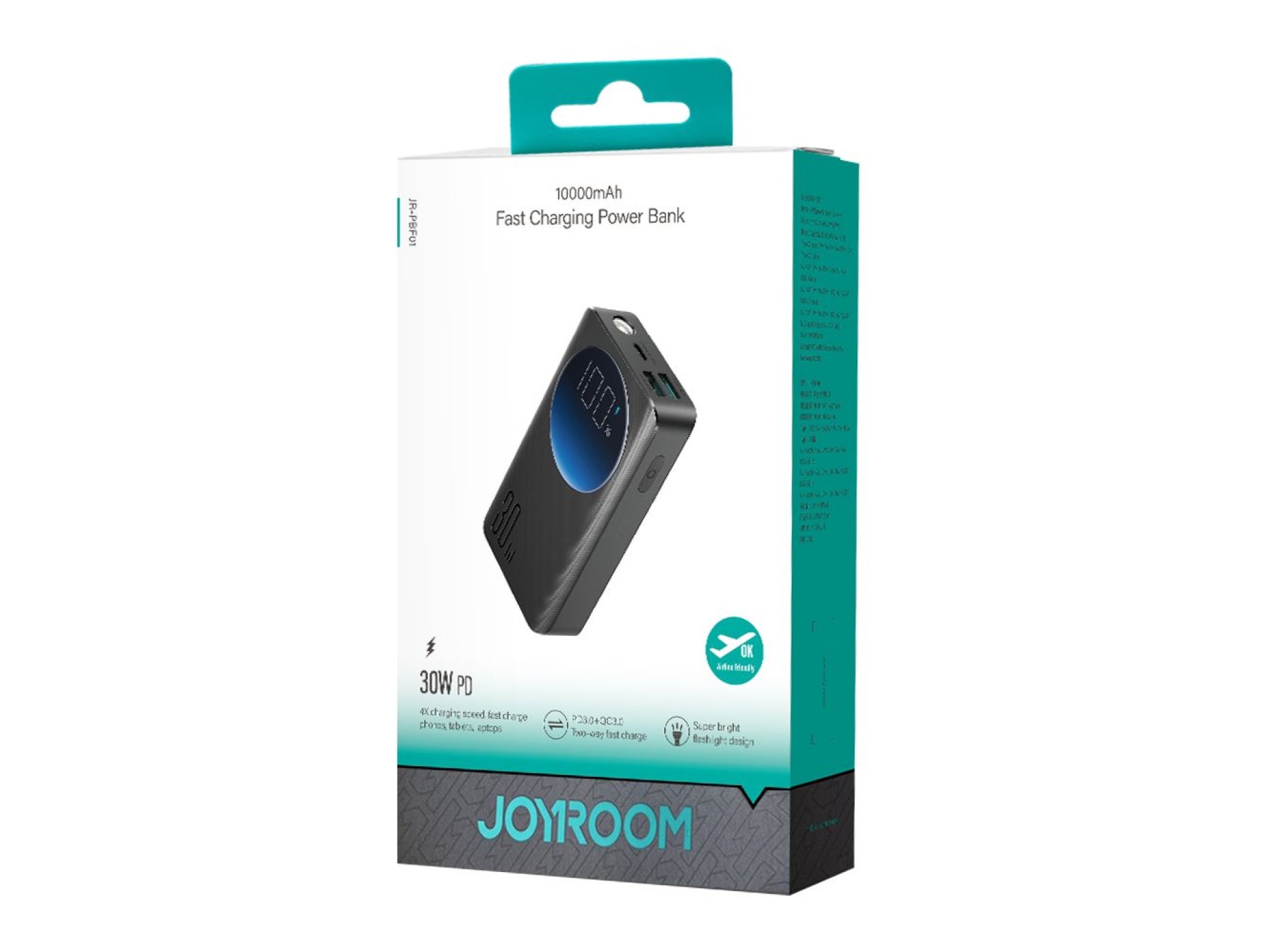 Joyroom powerbank 10000mAh 30W black (JR-PBF01)