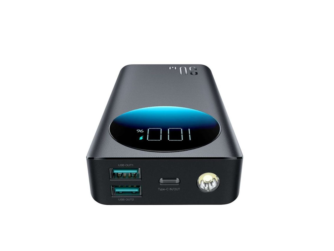 Powerbank Joyroom JR-PBF02 30W 20000mAh + USB-A - USB-C cable 0.25m - black