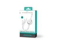 Cable retráctil Joyroom Colorful Series S-A40 3 en 1 USB-A - USB-C / Lightning / Micro USB 1 m - Bla Cable retráctil Joyroom Colorful Series S-A40 3 en 1 USB-A - USB-C / Lightning / Micro USB 1 m - Bla