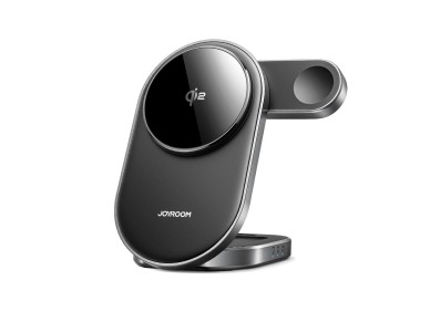 Cargador inalmbrico inductivo Joyroom JR-W17 Qi 3 en 1 - Negro