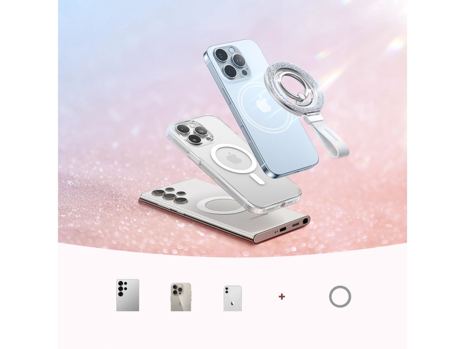 Suporte magnético para anéis Joyroom JR-ZS425 - branco