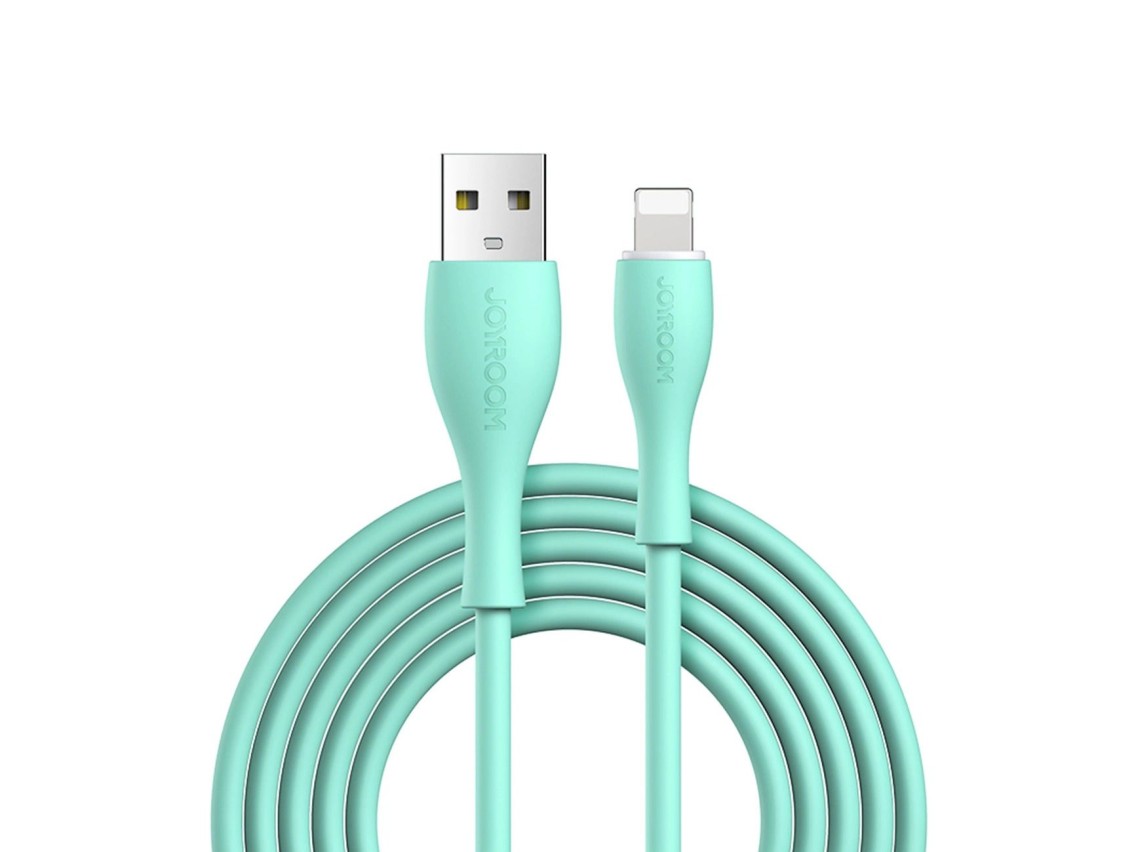Joyroom Bowling Data Cable S-2030M8 USB-A / Lightning 3A 2m - green