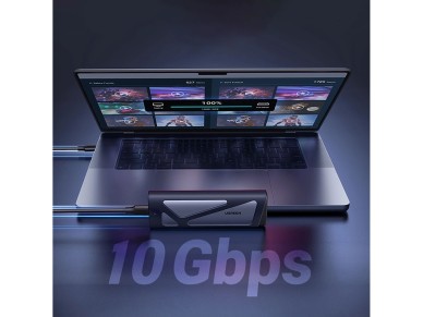 Gabinete para SSD Ugreen CM767 M.2 NVMe/SATA - Prata
