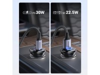 Ugreen EC305 25845 car charger USB-C USB-A 30W - black