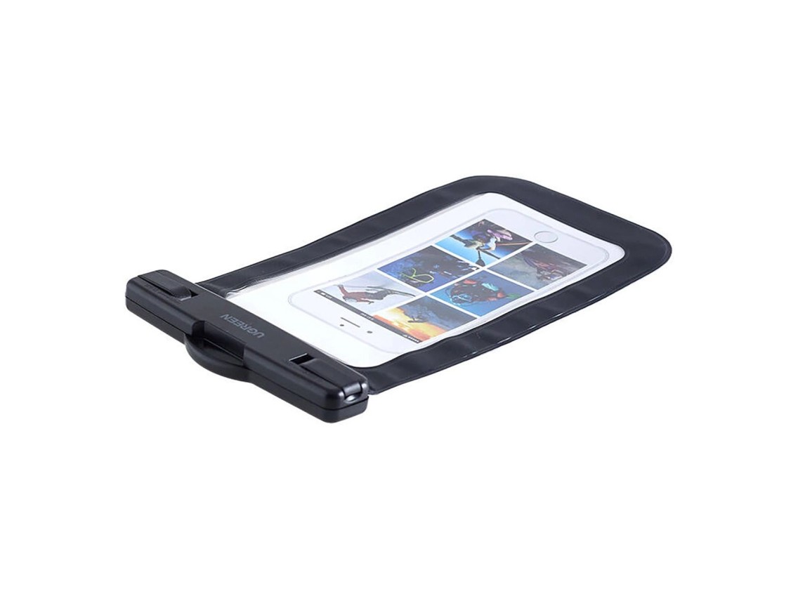 Funda impermeable para celular Ugreen LP716 con certificaci�n IPX8 - Negra