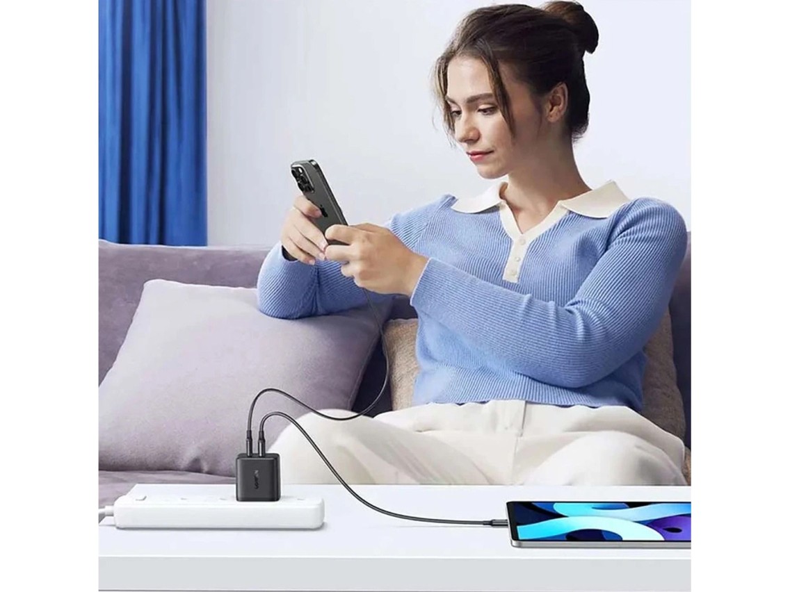 Ugreen X227 20W GaN Wall Charger 1x USB-A 1x USB-C - Black