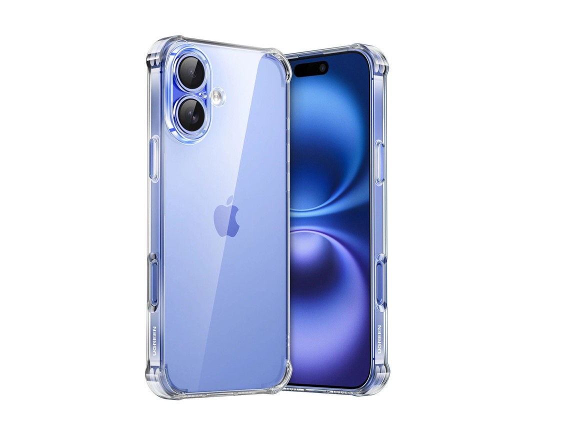 Funda Ugreen Bright Cushion CA101 para iPhone 16 Plus - Transparente