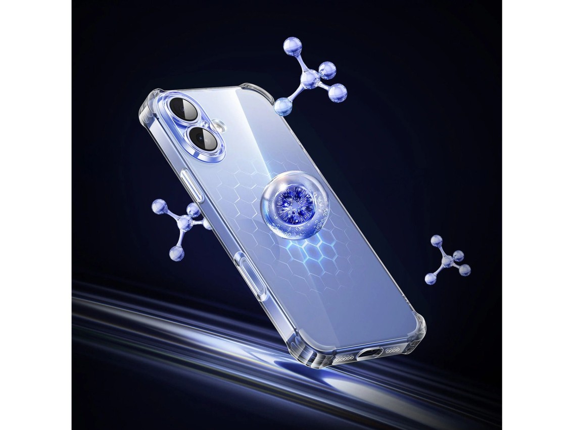 Funda Ugreen Bright Cushion CA101 para iPhone 16 Plus - Transparente