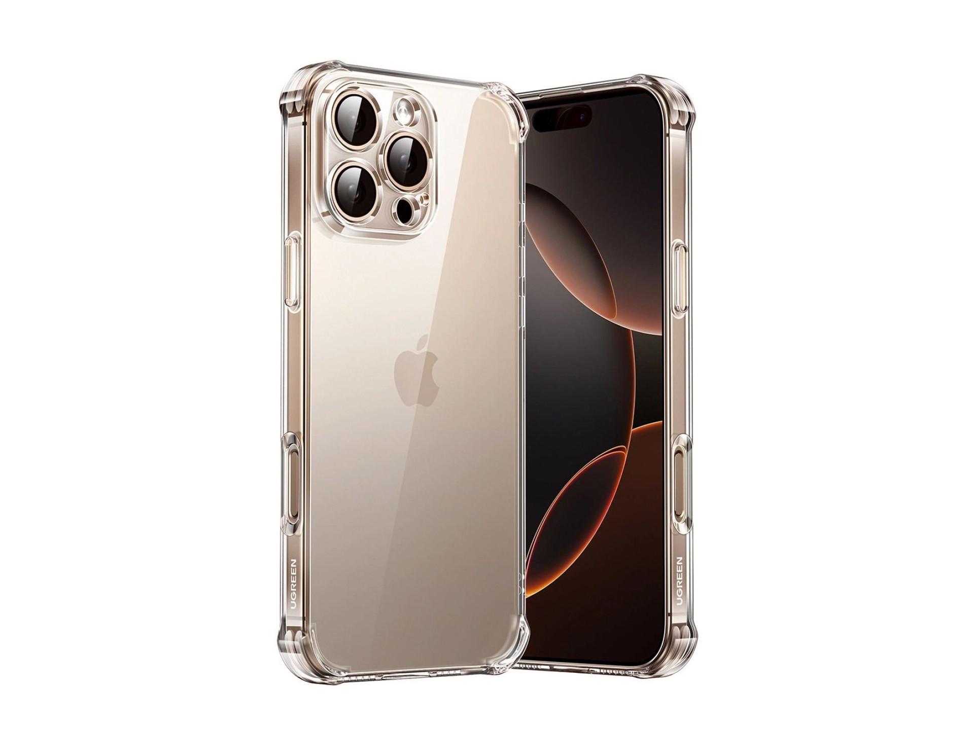 Capa Ugreen Bright Cushion CA101 para iPhone 16 Pro - Transparente