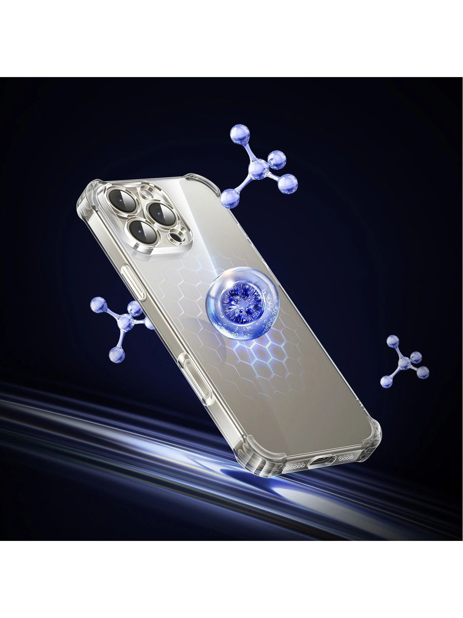 Capa Ugreen Bright Cushion CA101 para iPhone 16 Pro - Transparente
