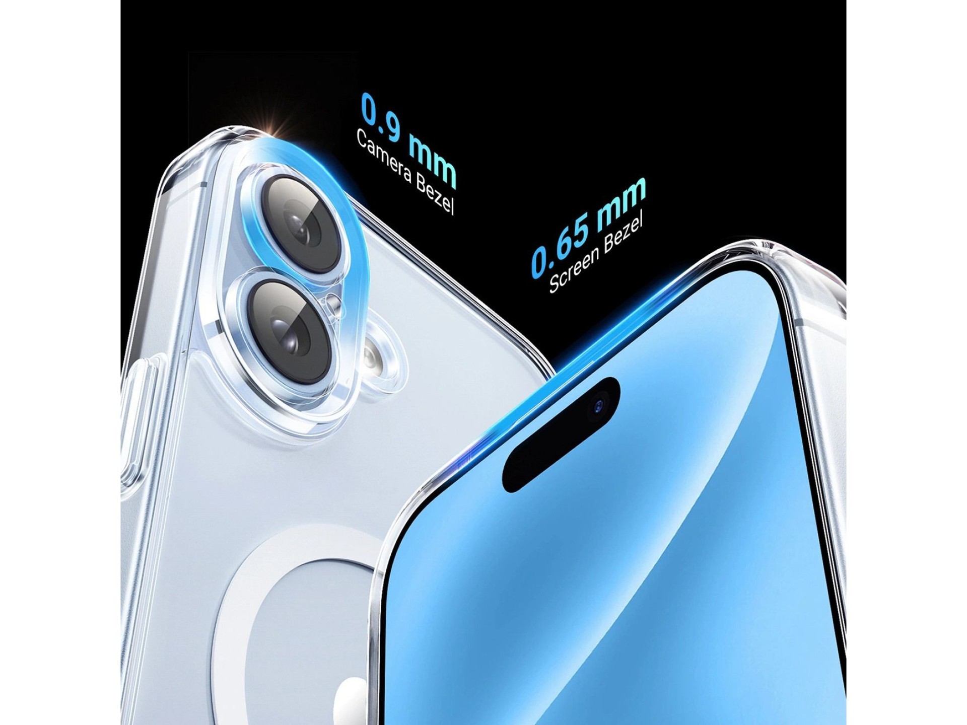 Ugreen Classy Clear Magnetic Case for iPhone 16 Plus - Transparent