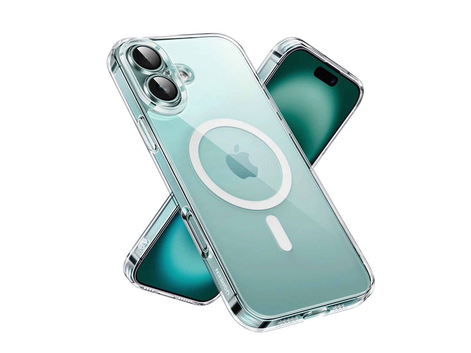Capa magnética transparente Ugreen Classy com MagSafe para iPhone 16 Plus - Transparente