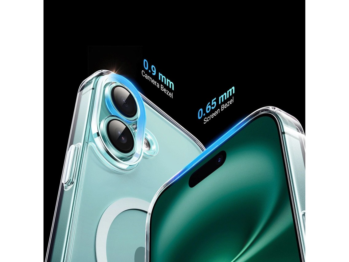 Capa magn�tica transparente Ugreen Classy com MagSafe para iPhone 16 Plus - Transparente