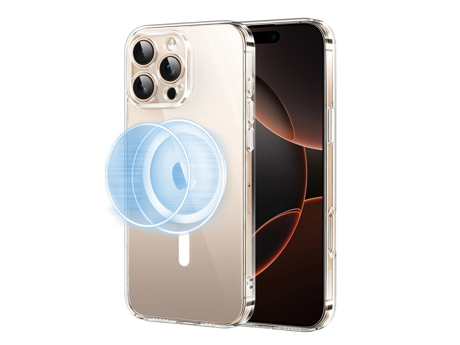 Ugreen Classy Clear Magnetic Case with MagSafe for iPhone 16 Pro - Clear