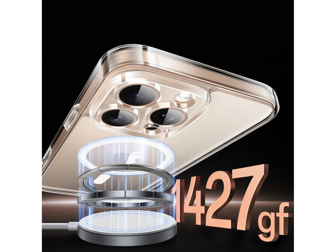 Ugreen Classy Clear Magnetic Case with MagSafe for iPhone 16 Pro - Clear