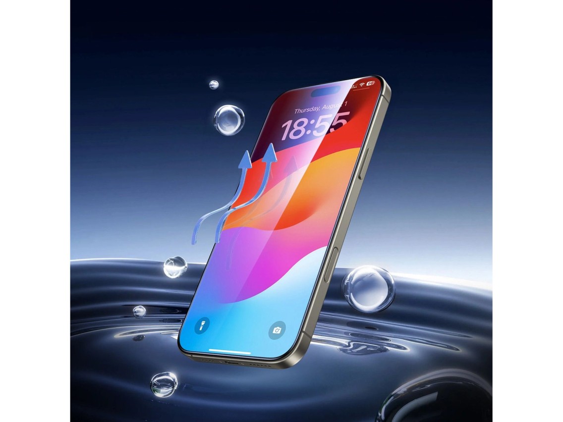 Vidrio templado Ugreen SP630 con marco de montaje para iPhone 16 Pro Max (2 uds.)