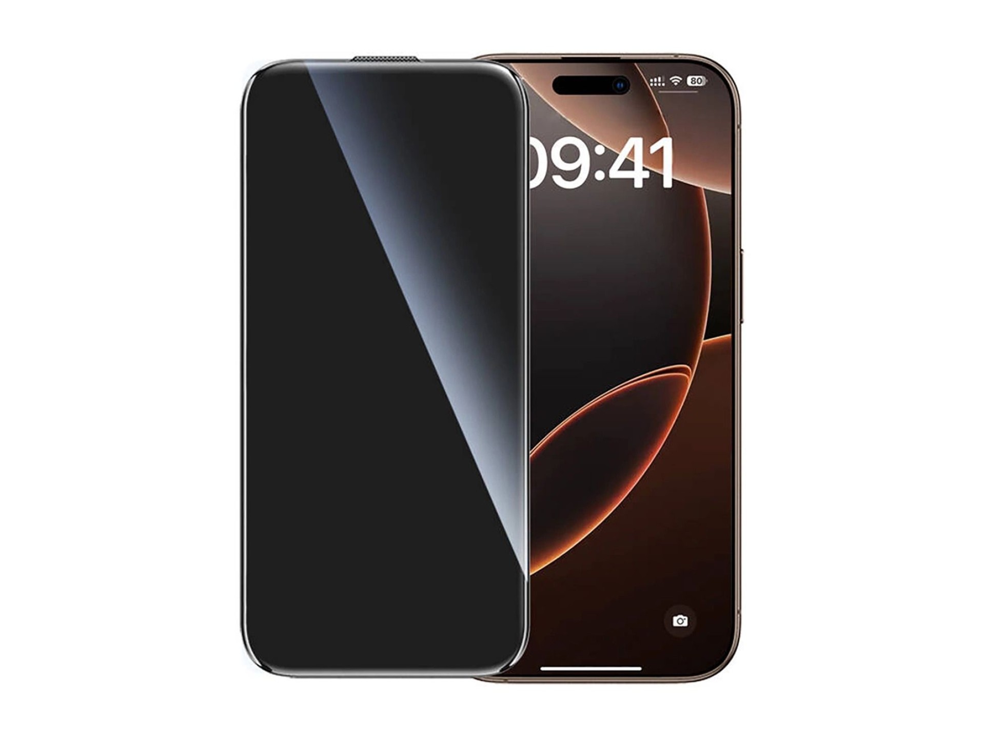 Vidrio templado Ugreen Privacy con marco de instalación para iPhone 16 Pro Max