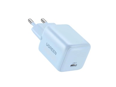 Carregador de parede Ugreen X512 20W GaN 1x USB-C - Azul Carregador de parede Ugreen X512 20W GaN 1x USB-C - Azul