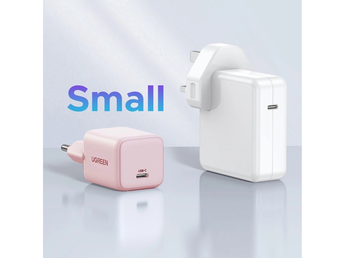 Ugreen X512 20W GaN 1x USB-C Wall Charger - Pink