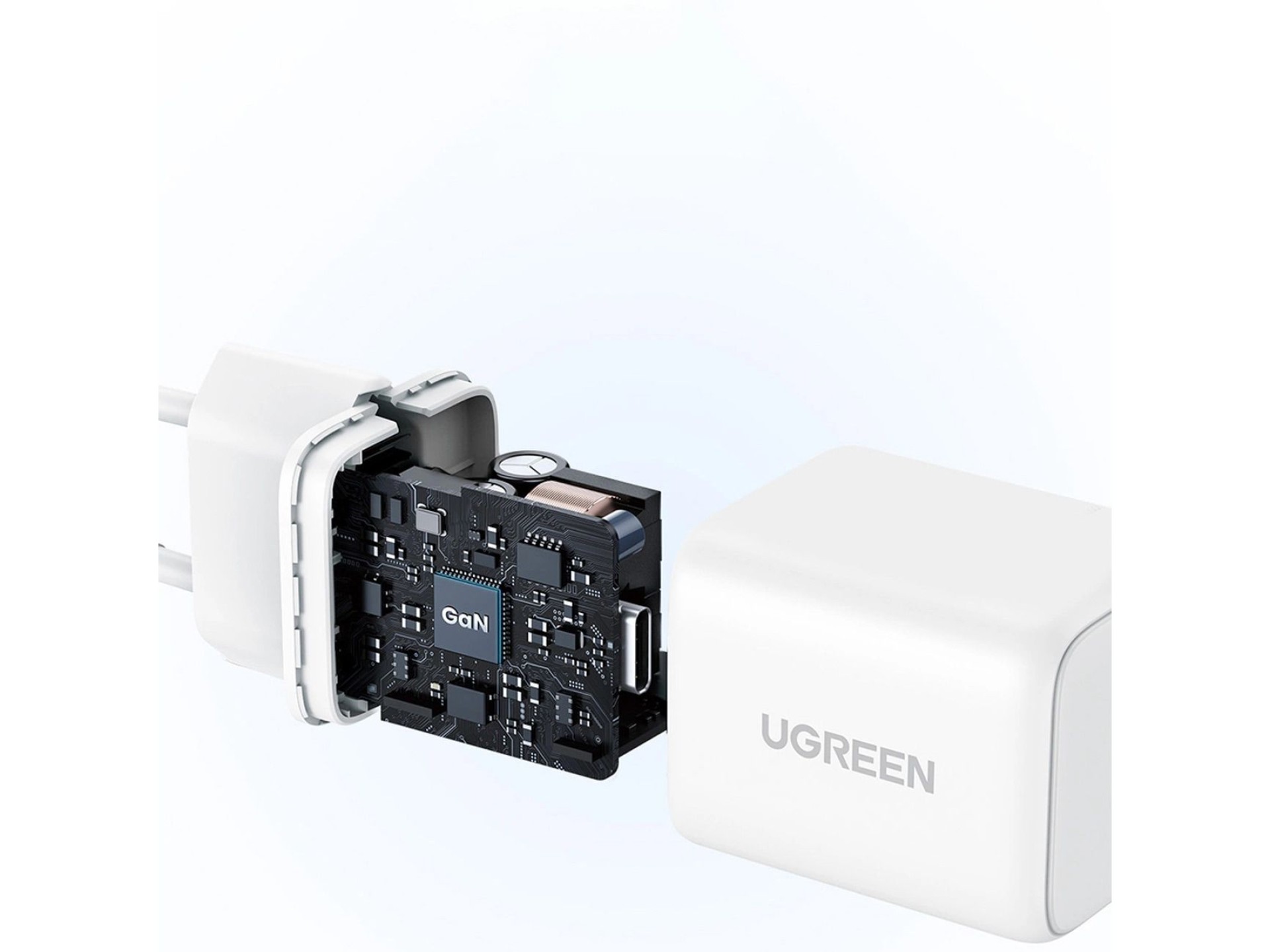 Carregador de parede Ugreen X513 30W GaN 1x USB-C - Branco