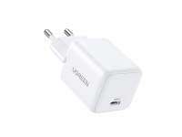 Cargador de pared Ugreen X513 de 30 W GaN con 1 cable USB-C + 1 m de cable USB-C - Blanco Cargador de pared Ugreen X513 de 30 W GaN con 1 cable USB-C + 1 m de cable USB-C - Blanco