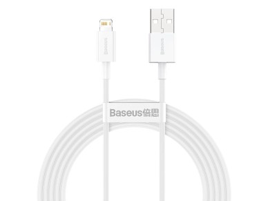 Baseus Superior USB - Cabo Lightning 2.4A 2 m Branco (CALYS-C02) Baseus Superior USB - Cabo Lightning 2.4A 2 m Branco (CALYS-C02)