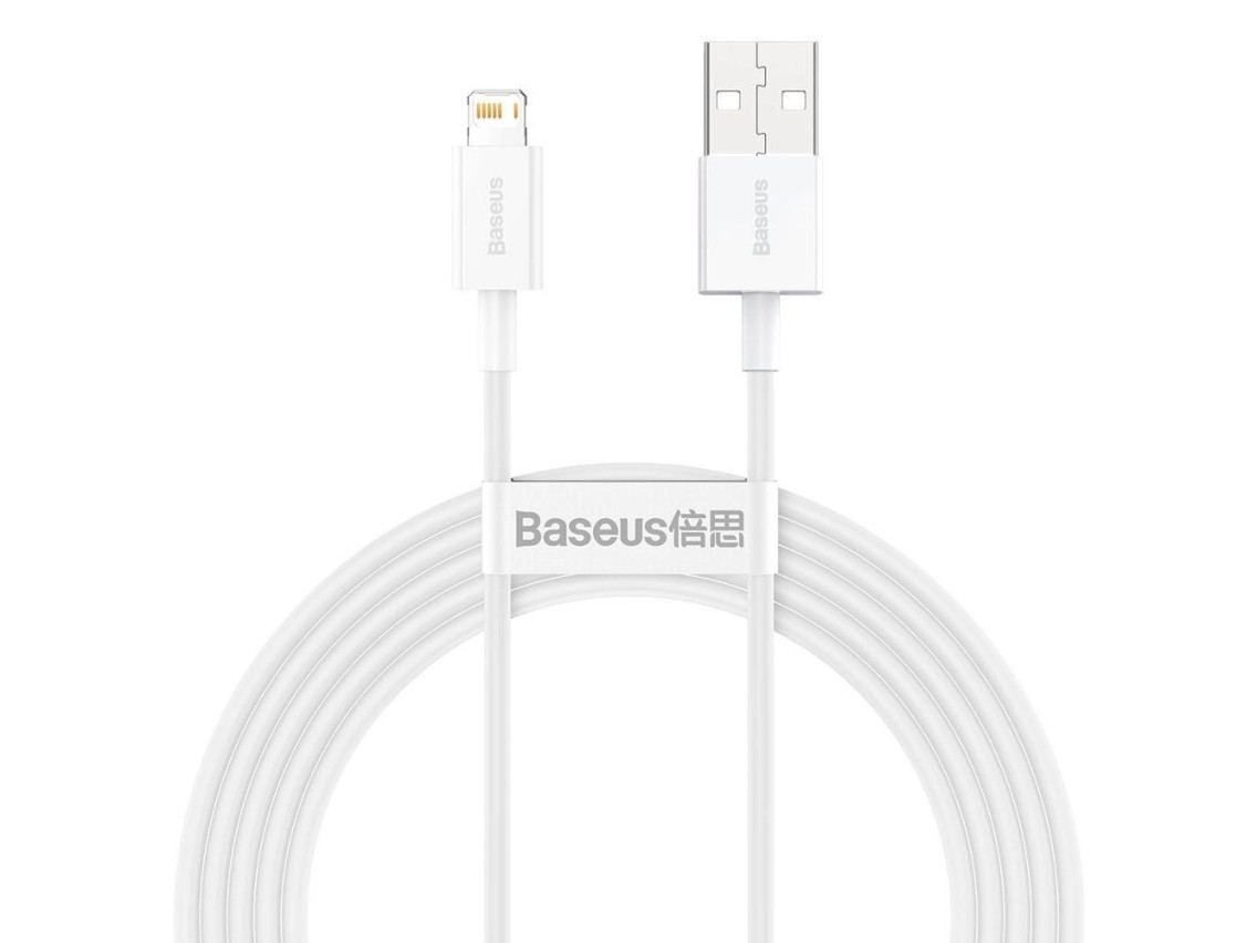 Baseus Superior USB - Lightning 2.4A 2 m cable White (CALYS-C02)