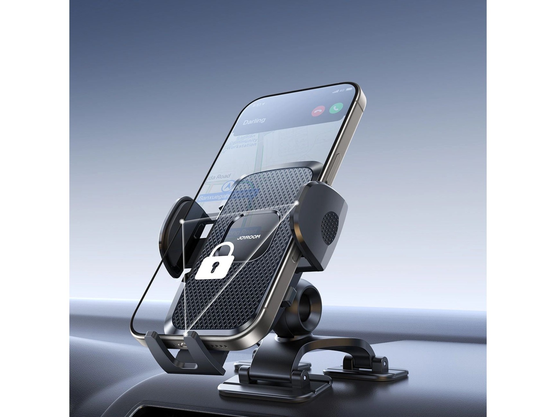 Suporte de carro Joyroom JR-ZS259 com três pernas ajustáveis ??- preto