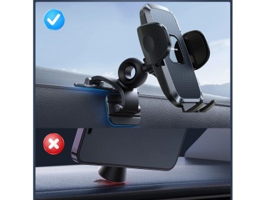 Soporte de coche con abrazadera Joyroom JR-ZS259 y tres patas ajustables, color negro