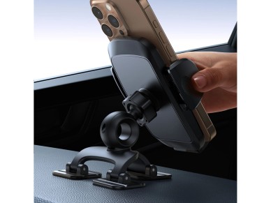 Soporte de coche con abrazadera Joyroom JR-ZS259 y tres patas ajustables, color negro