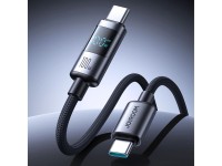 Cable USB-C Joyroom S-A16 Pro Prism Series de 100 W - USB-C con pantalla digital de 1,2 m - Negro Cable USB-C Joyroom S-A16 Pro Prism Series de 100 W - USB-C con pantalla digital de 1,2 m - Negro