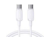 Cabo USB-C Joyroom S-A14 - USB-C 60W 1,2m - Branco Cabo USB-C Joyroom S-A14 - USB-C 60W 1,2m - Branco