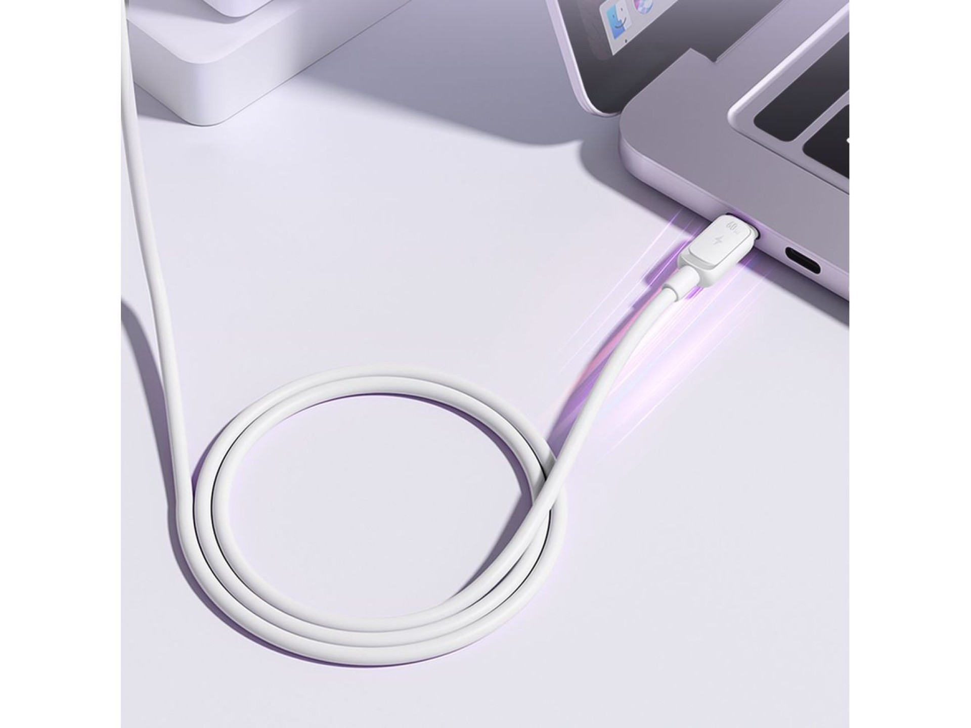 Cabo USB-C Joyroom S-A14 - USB-C 60W 1,2m - Branco