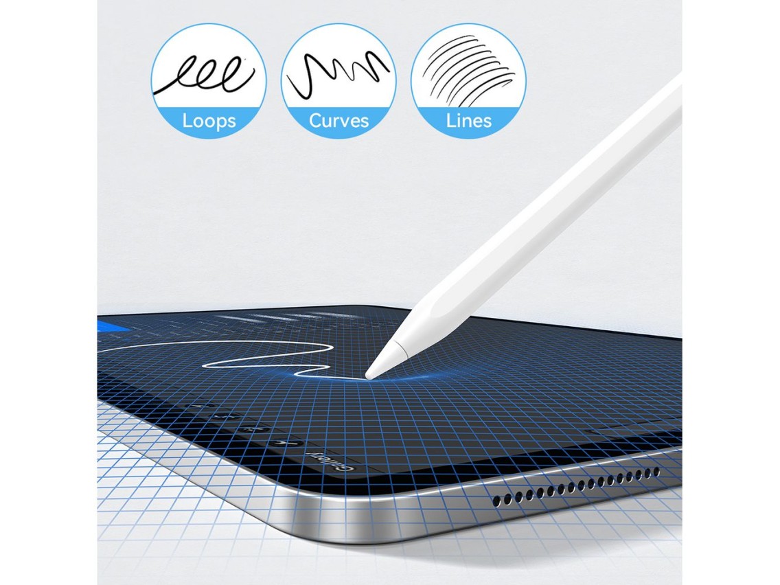 Lápiz activo Joyroom JR-X15, 130 mAh, USB-C - blanco