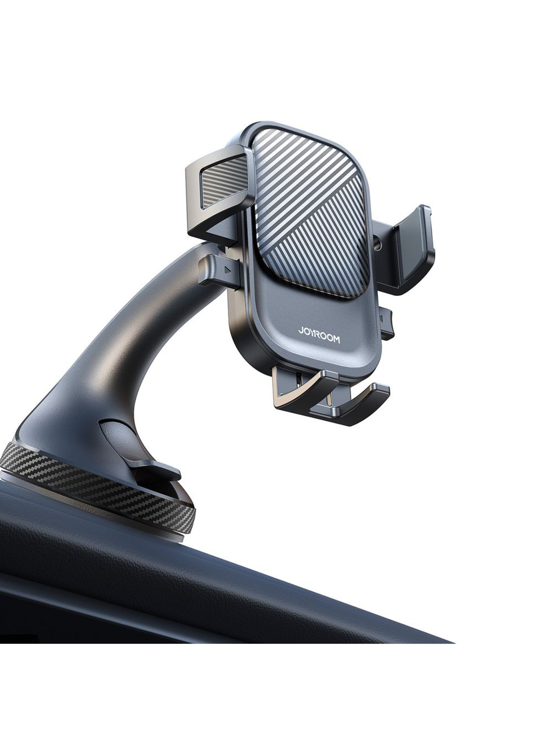 Joyroom JR-OK6 clamp phone holder for glass - black