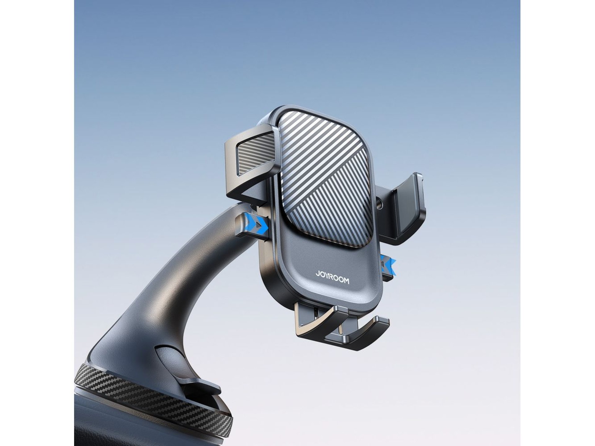 Joyroom JR-OK6 clamp phone holder for glass - black