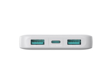 Bater�a externa Joyroom JR-PBF12 10000mAh 2.4A 2x USB-A 1x USB-C - blanca