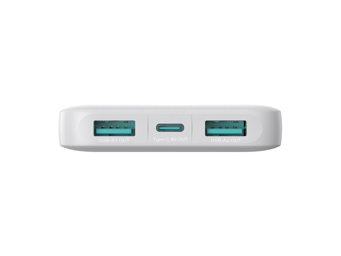 Powerbank Joyroom JR-PBF12 10000mAh 2.4A 2x USB-A 1x USB-C - white