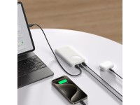 Powerbank Joyroom JR-PBF12 10000mAh 2.4A 2x USB-A 1x USB-C - white Powerbank Joyroom JR-PBF12 10000mAh 2.4A 2x USB-A 1x USB-C - white