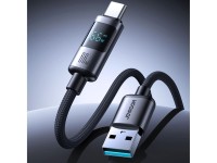 Joyroom S-A16 Pro Prism Series 66W USB-A - USB-C Cable with Display 1.2m - Black