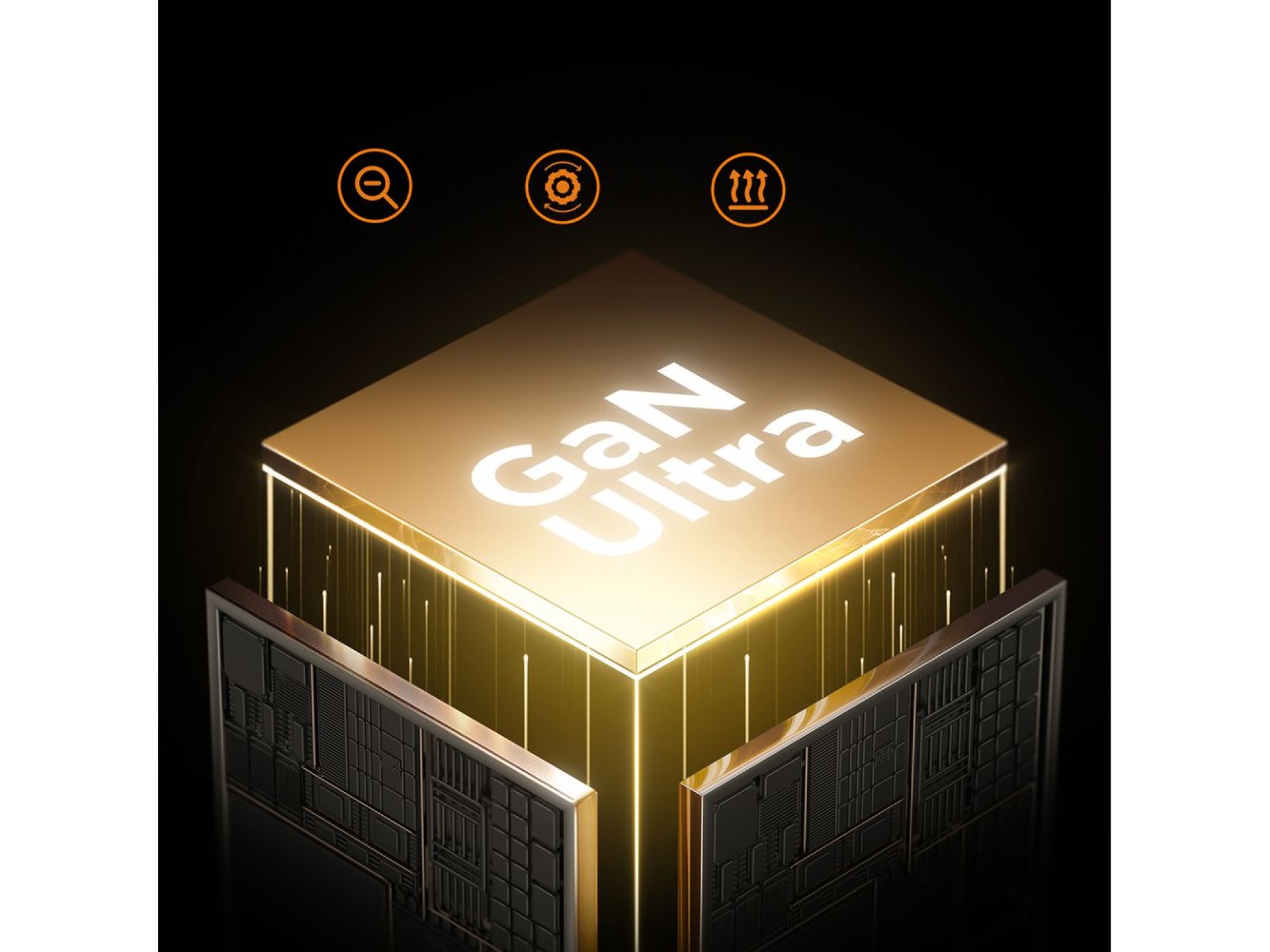 Joyroom JR-TCL02 65W USB-A USB-C GaN charger with built-in USB-C cable - black