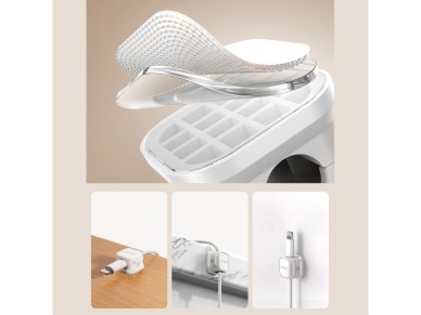 Joyroom JR-ZS368 magnetic cable organizer - white (6 pcs.)