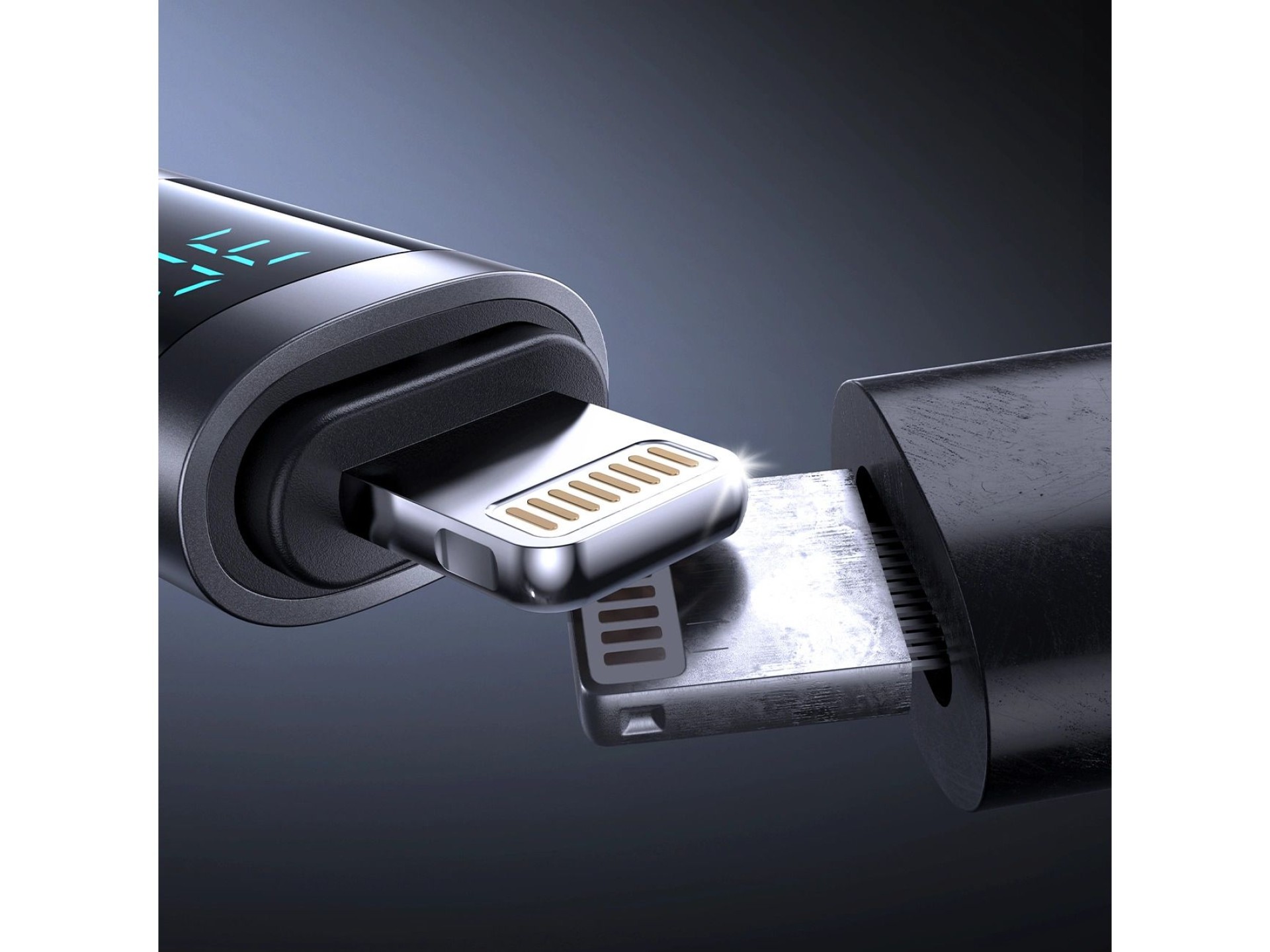 Joyroom S-A16 Pro Prism Series 30W USB-C - Lightning Cable with Display 1.2m - Black