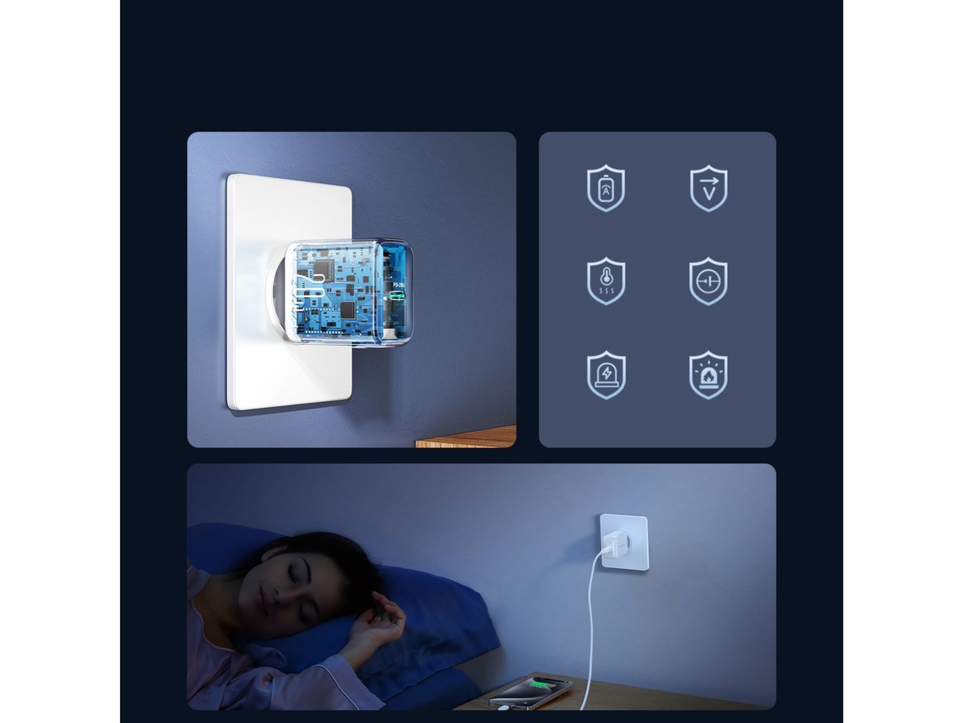 Cargador de red Joyroom JR-TCF20 USB-C PD de 20 W - blanco