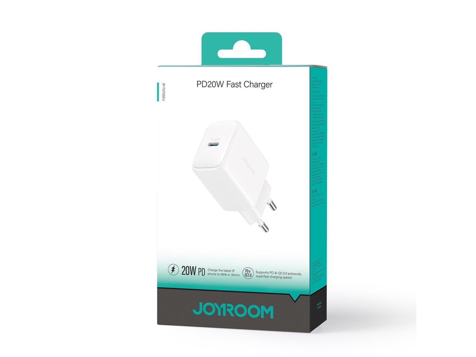 Cargador de red Joyroom JR-TCF20 USB-C PD de 20 W - blanco