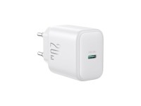 Cargador de red Joyroom JR-TCF20 USB-C PD de 20 W - blanco + cable USB-C/USB-C de 1 m