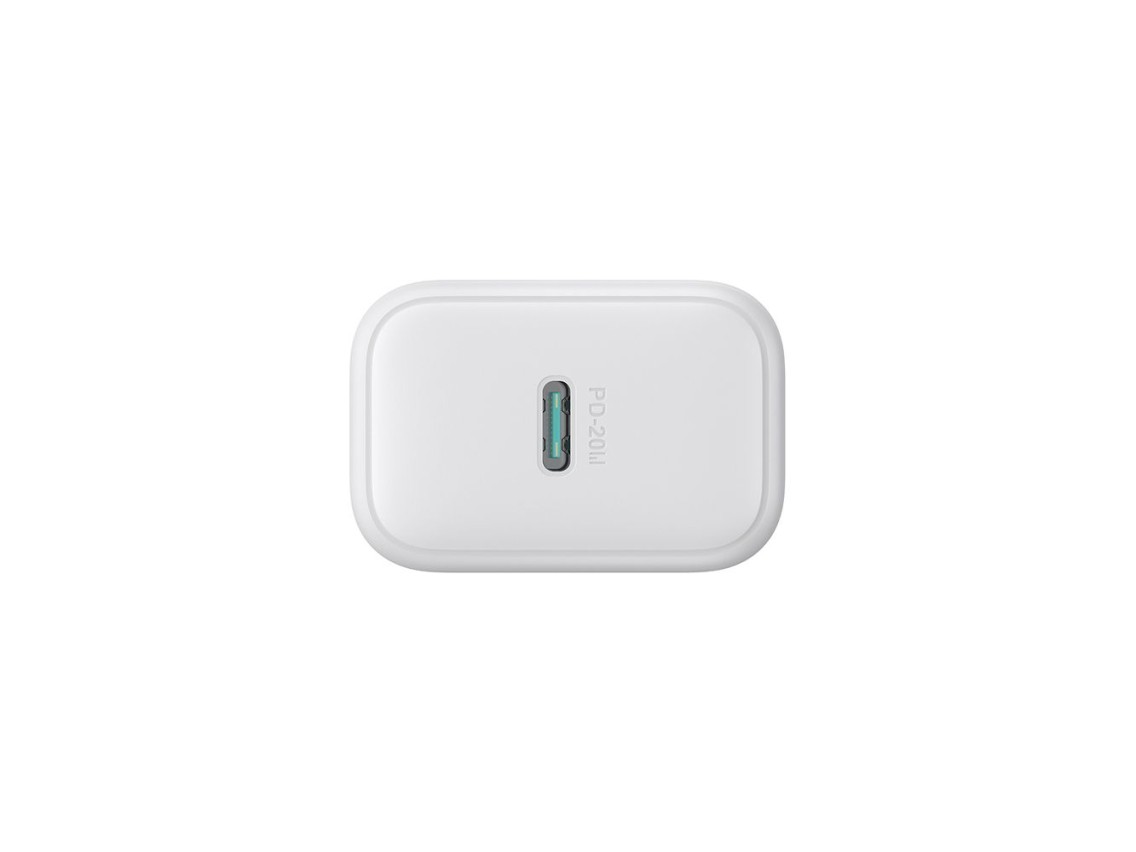 Cargador de red Joyroom JR-TCF20 USB-C PD de 20 W - blanco + cable USB-C/USB-C de 1 m