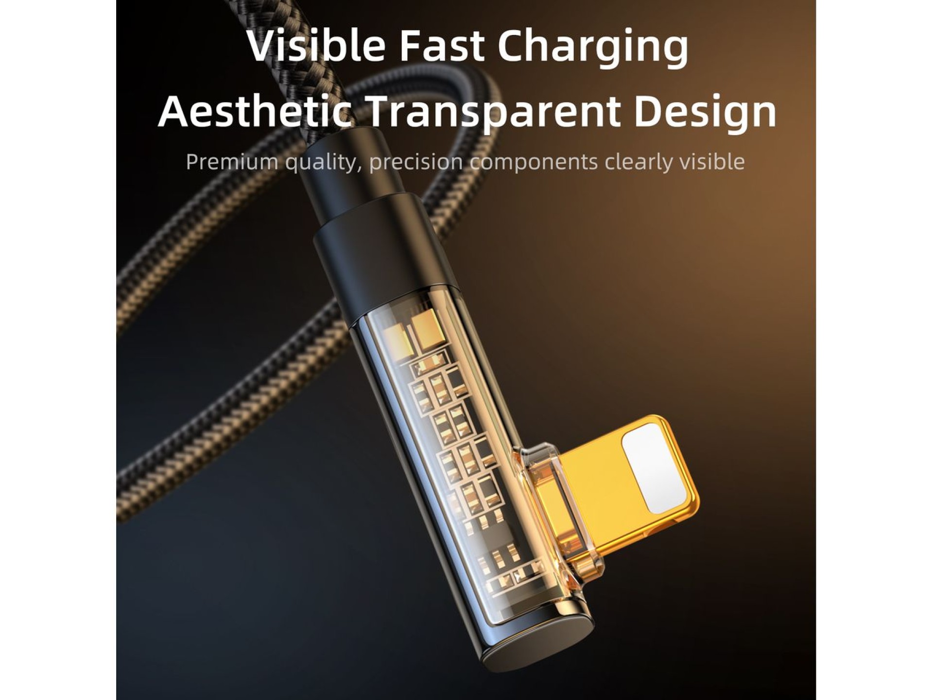 Cabo para jogos Joyroom S-UL012A6 Lightning (angular) / USB-A (reto) 2.4A 1.2 m - azul